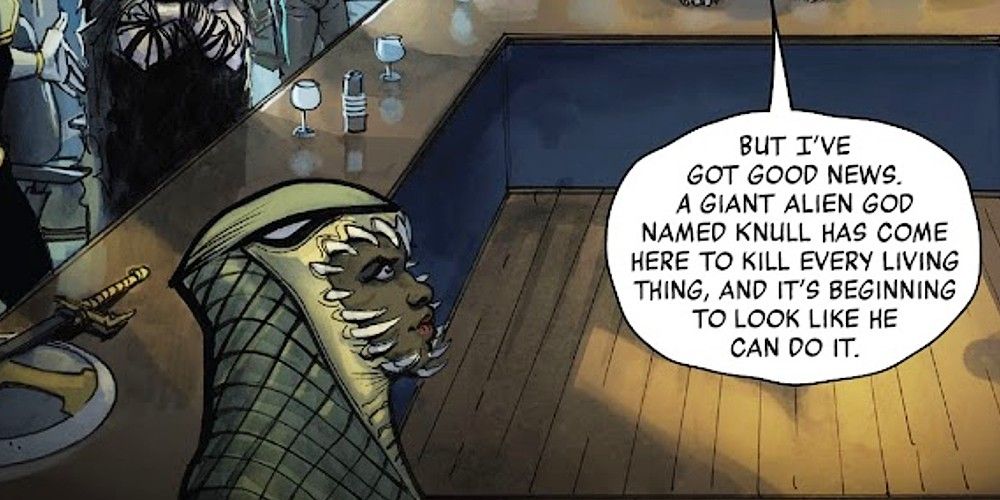 Snakehead listens to Kingpin in King in Black Thunderbolts 1