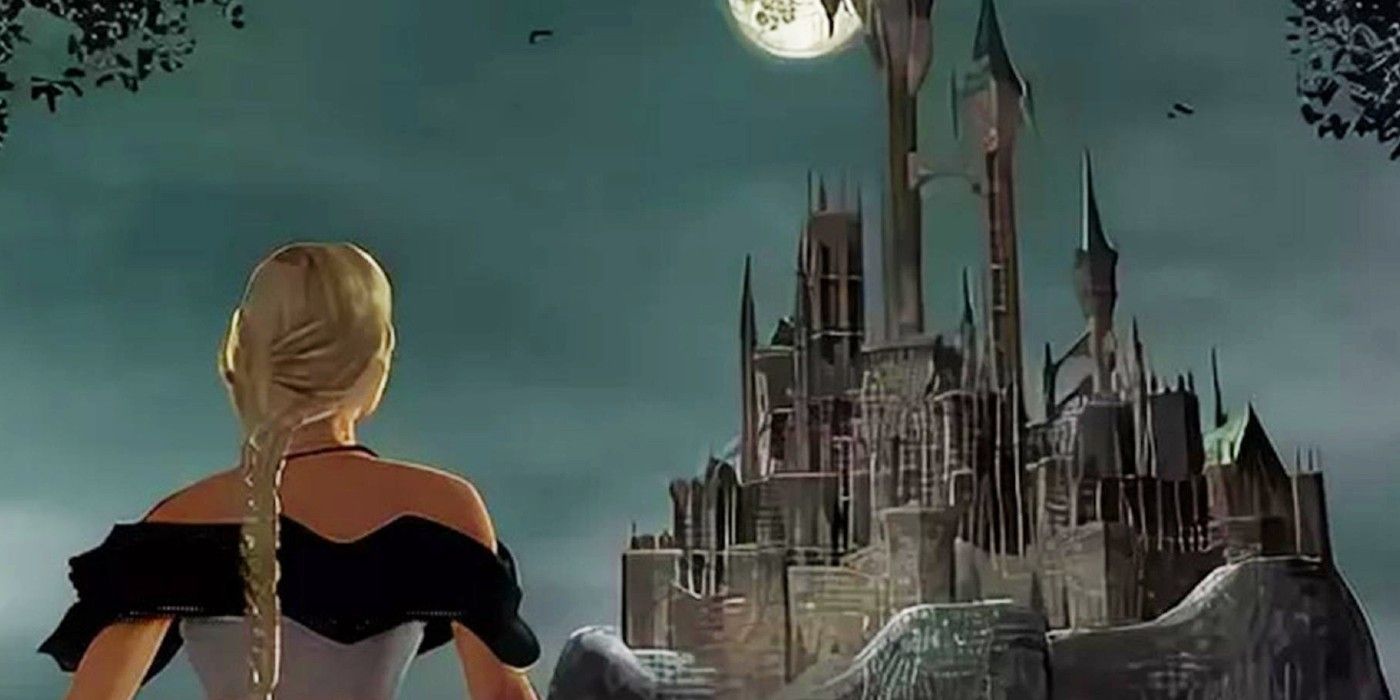 Sonia arrives at the castle in Castlevania Resurrection