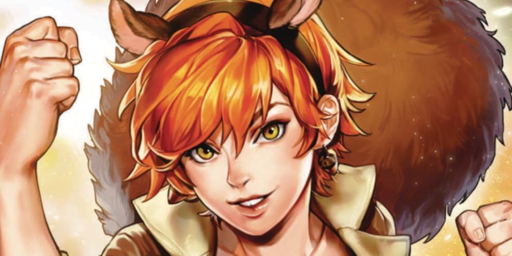 Squirrel girl ready to fight variant cover
