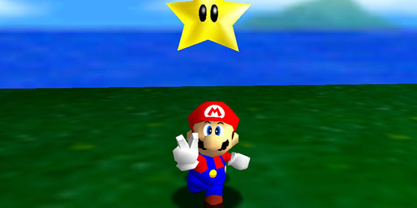 ภาพการเล่นเกมจากเกม Super Mario 64