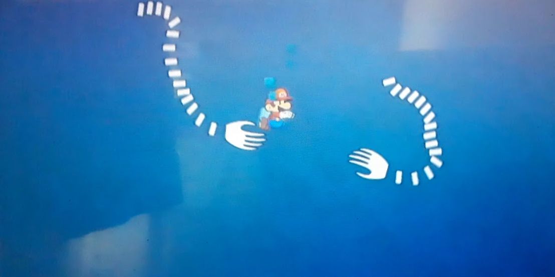 Underhand Attack Paper Mario In Super Paper Mario