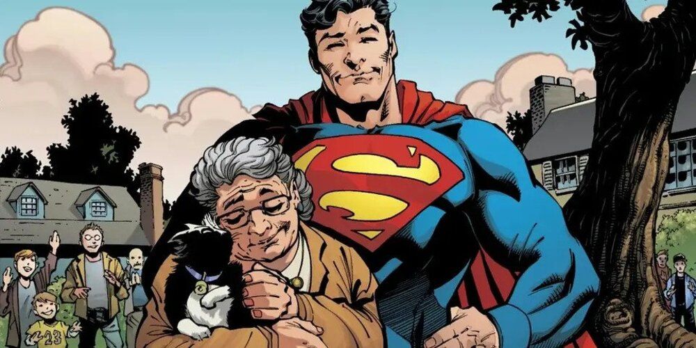 Superman saves a cat