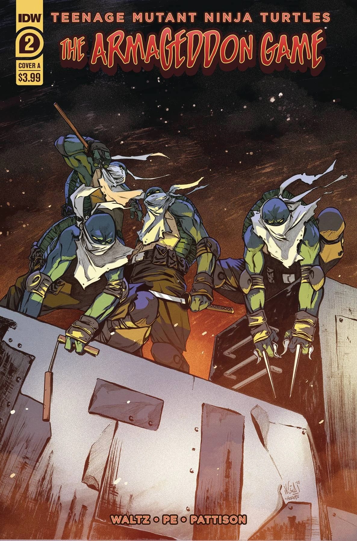 TMNT The Armageddon Game #2 Cover