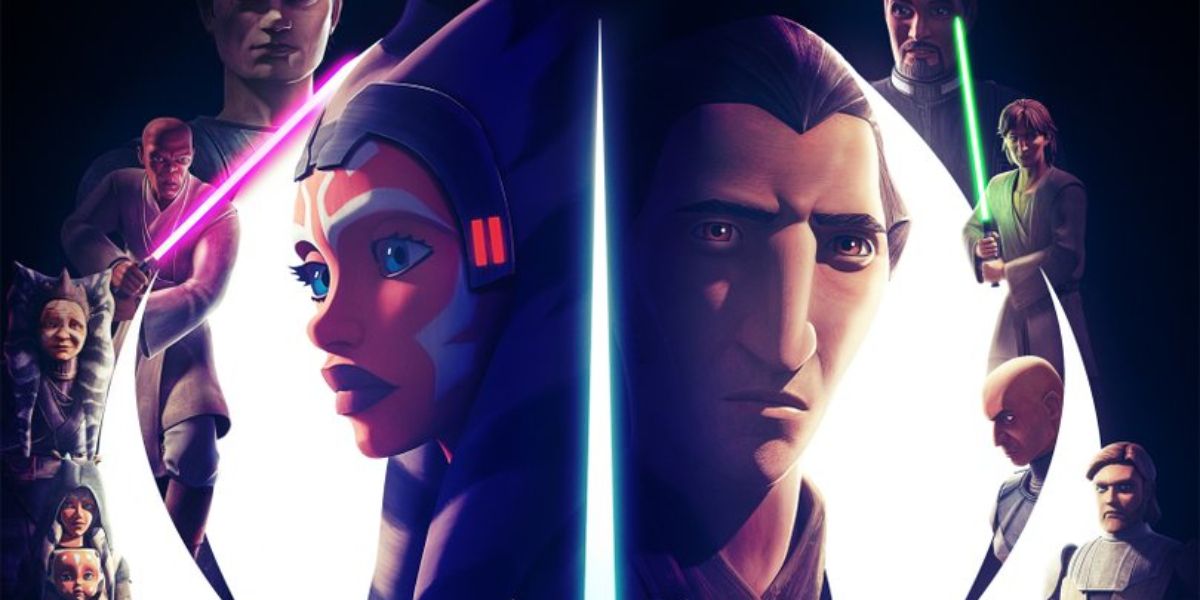Poster for Tales of the Jedi with Ahsoka Tano and Count Dooku