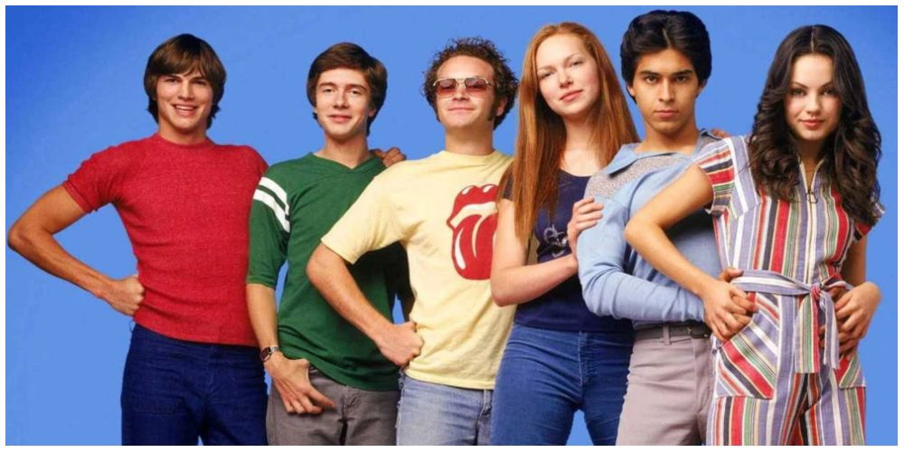 That '70s Show cast including Ashton Kutcher, Topher Grace, Laura Prepon, Danny Masterson, Wilmer Valerrama and Mila Kunis
