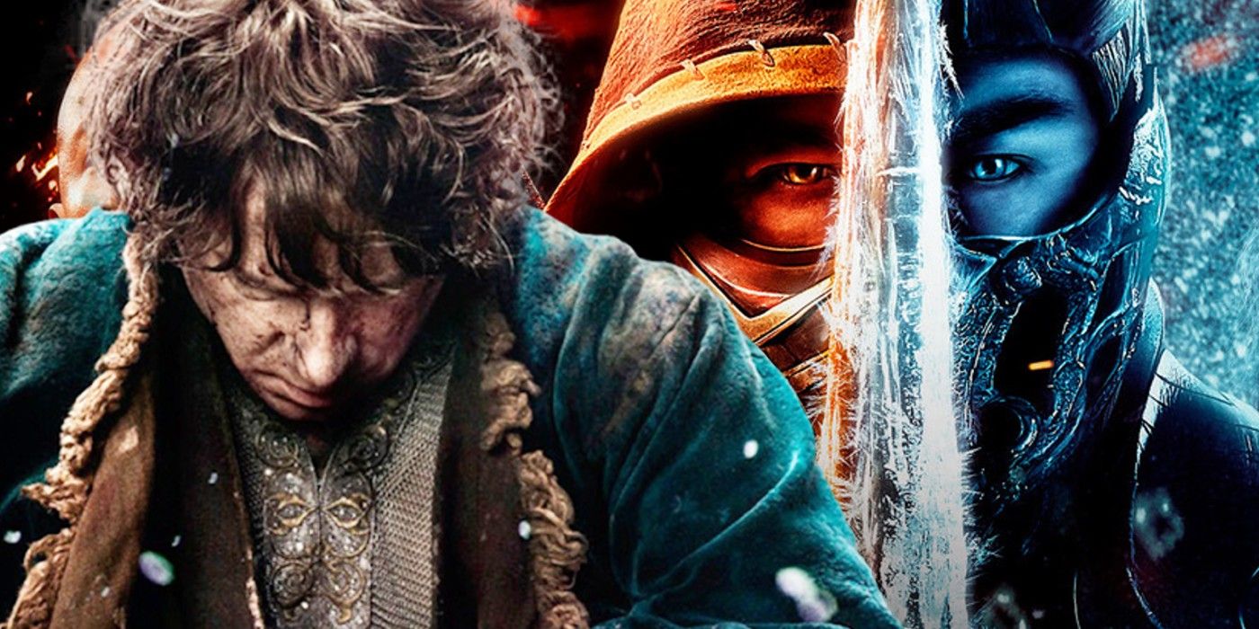Bilbo Baggins kneels down while Scorpion and Sub-Zero cross paths again