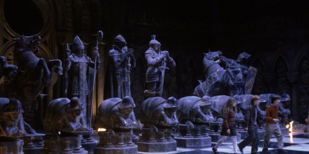 The Wizards Chess scene in Harry Potter and The Sorcerer's Stone.
