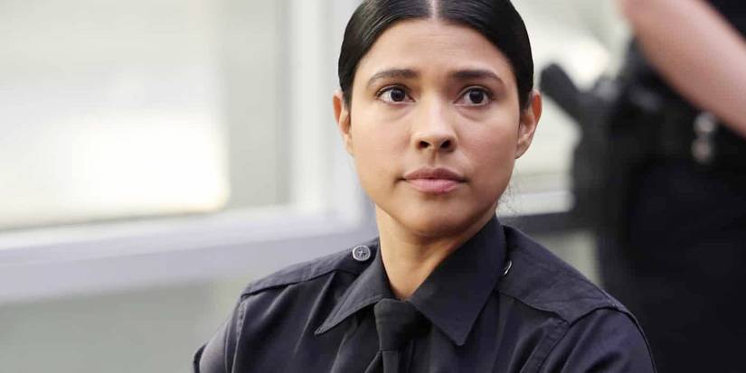 Celina Juarez listens to a briefing at the LAPD in The Rookie