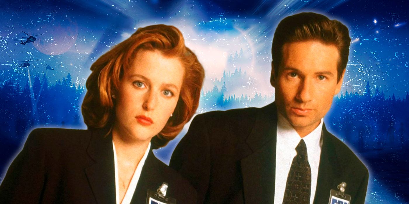 Gillian Anderson and David Duchovny As The X-Files Scully and Mulder