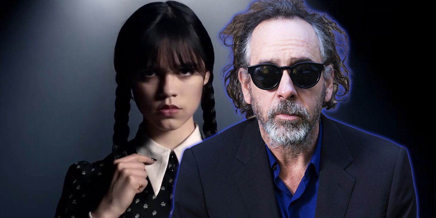 Tim Burton and Jenna Ortega's Wednesday Addams