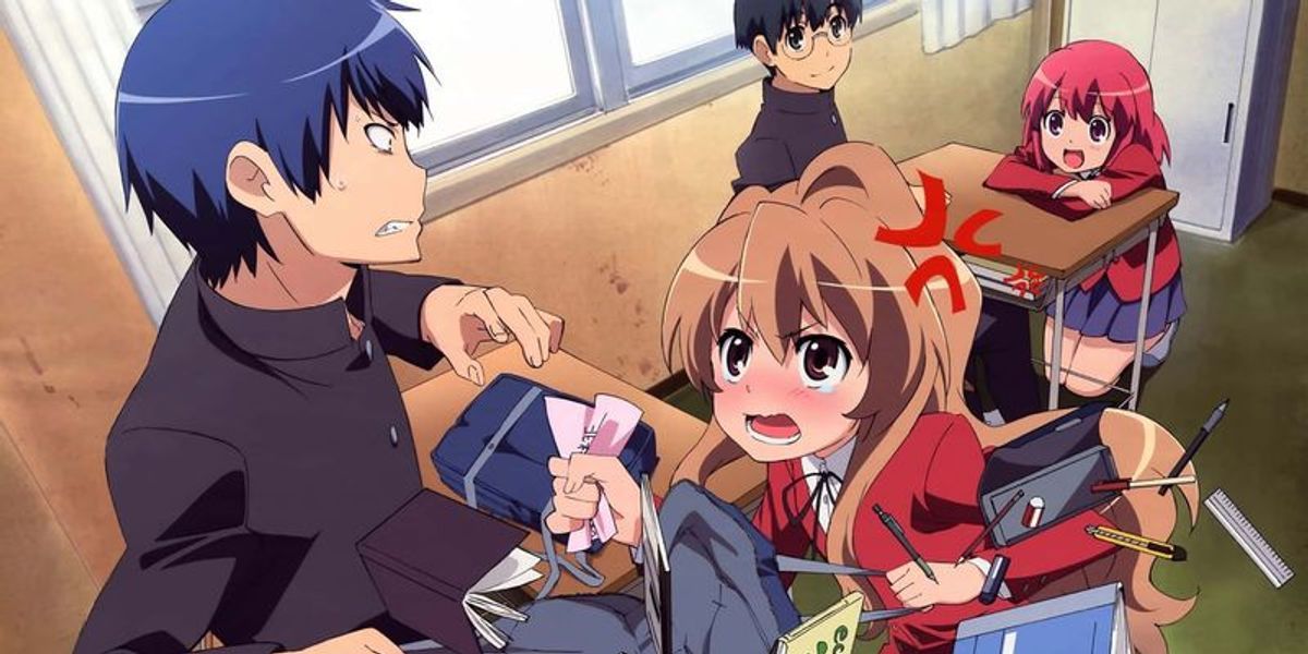 Anime-style illustration of a cute high school... - Stock Illustration  [99942765] - PIXTA