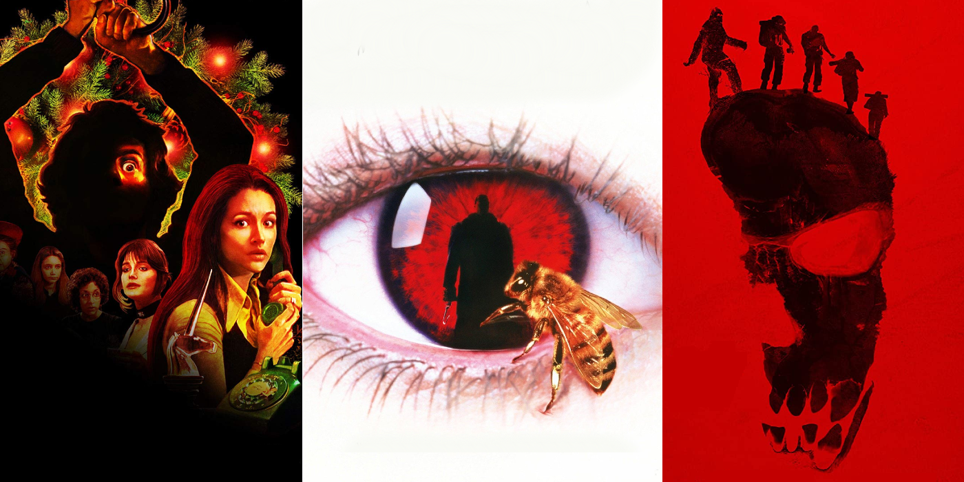 Movie posters for Black Christmas, Candyman, and Willow Creek