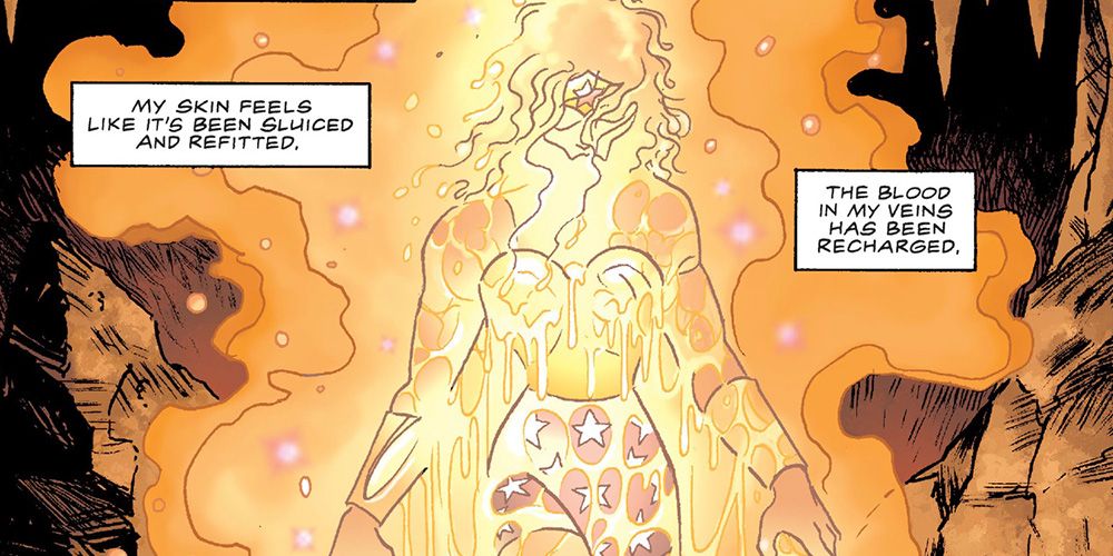 Wonder Woman revives in the Lazarus Pit