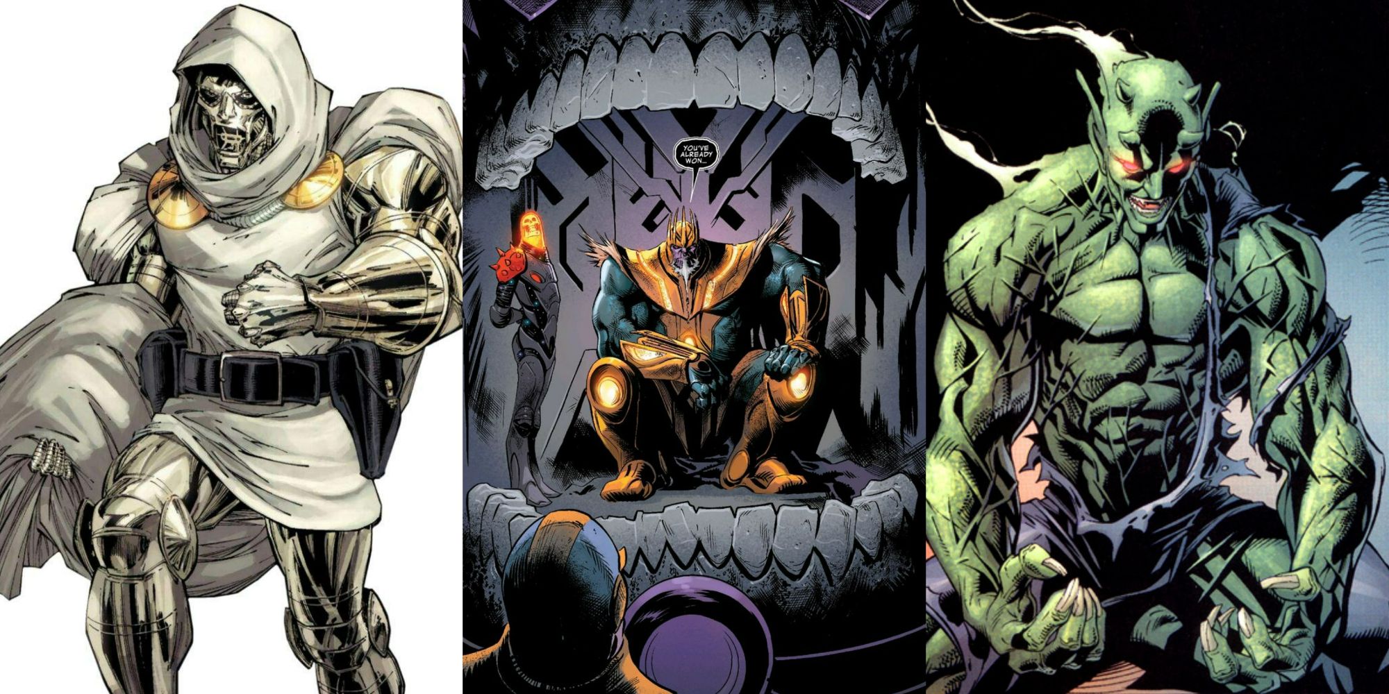 Alternate Versions of Doctor Doom, Thanos, and Green Goblin in Marvel Comics