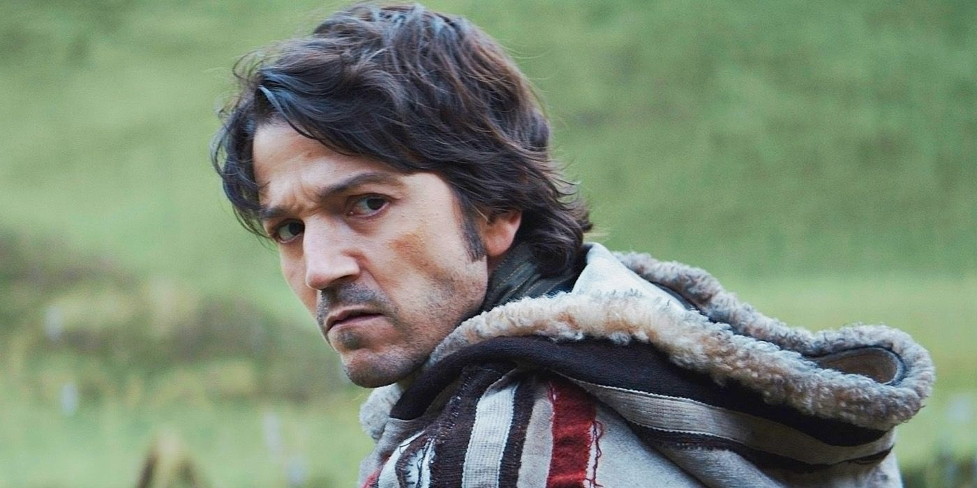 Andor: Diego Luna as Cassian Andor wearing a heavy jacket in 