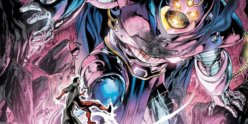 The Anti-Monitor is large and appears in DC Comics
