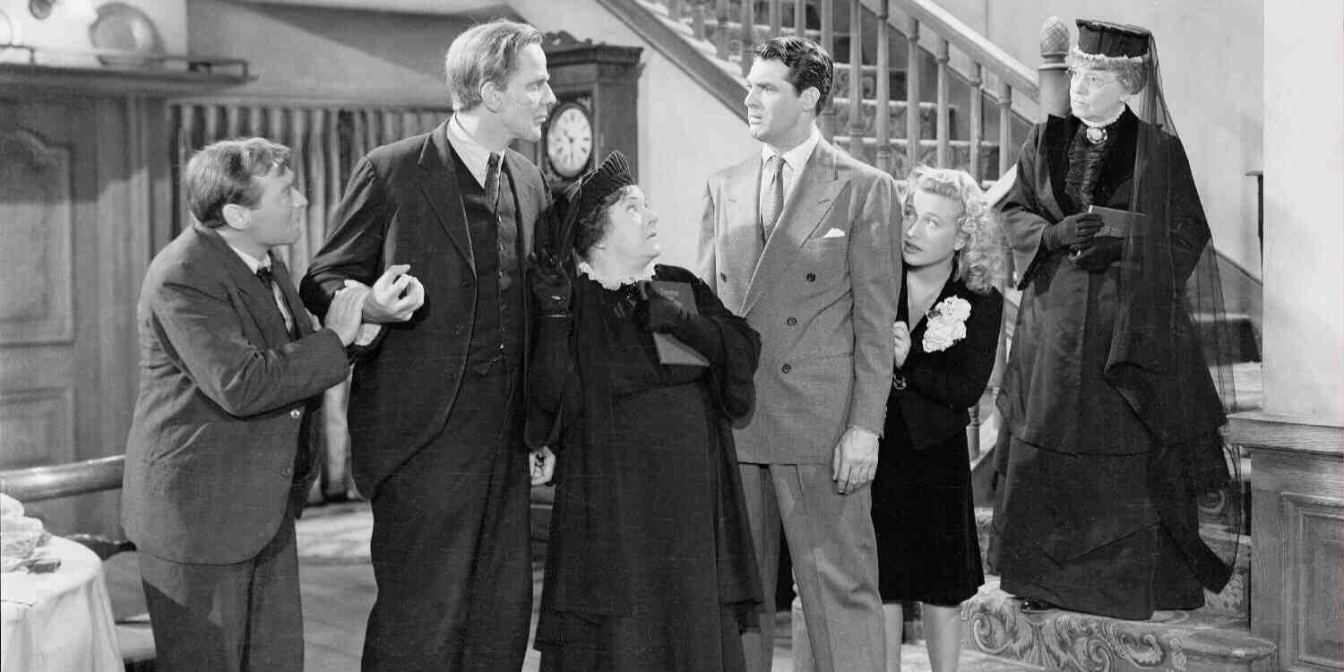 The Brewster family meet in Arsenic and Old Lace