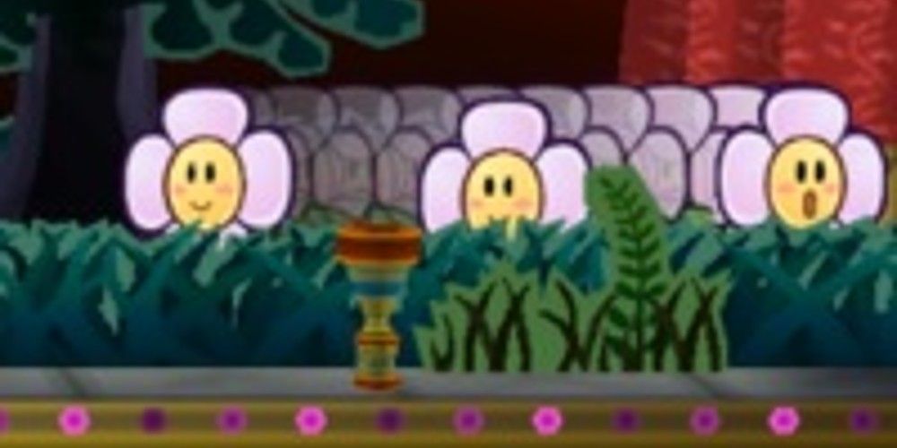 Crazee Dayzees in a 2D Mario game