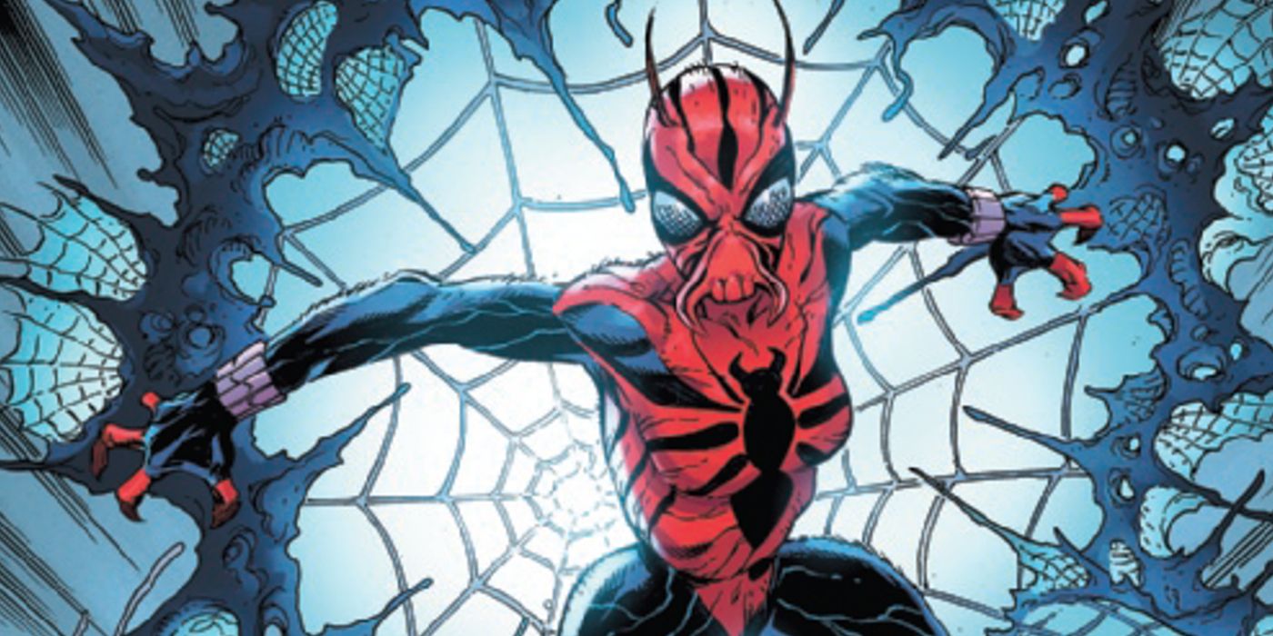 Spiderling infected by a wasp in Edge of Spider-Verse comic