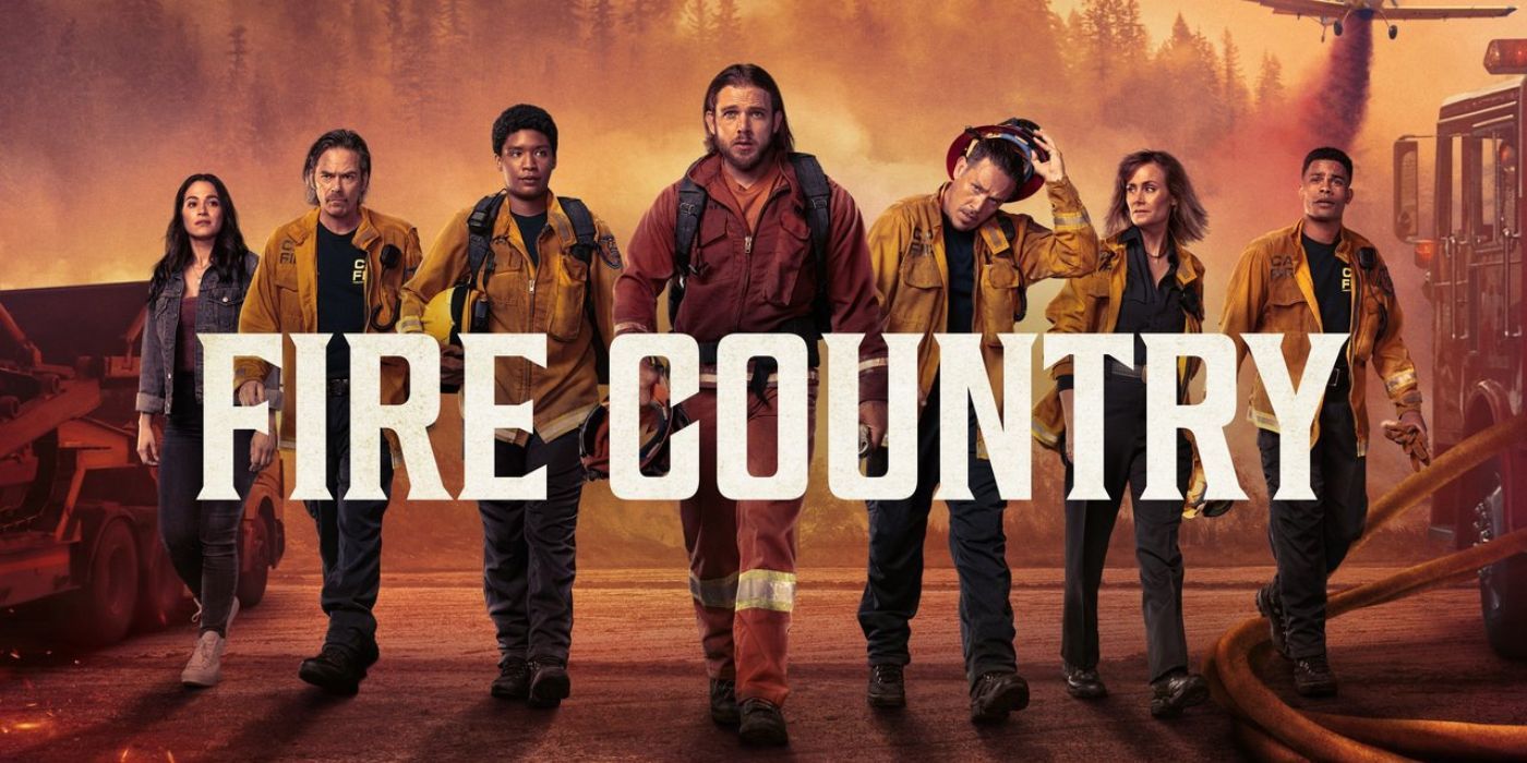 The cast of Fire Country on a poster