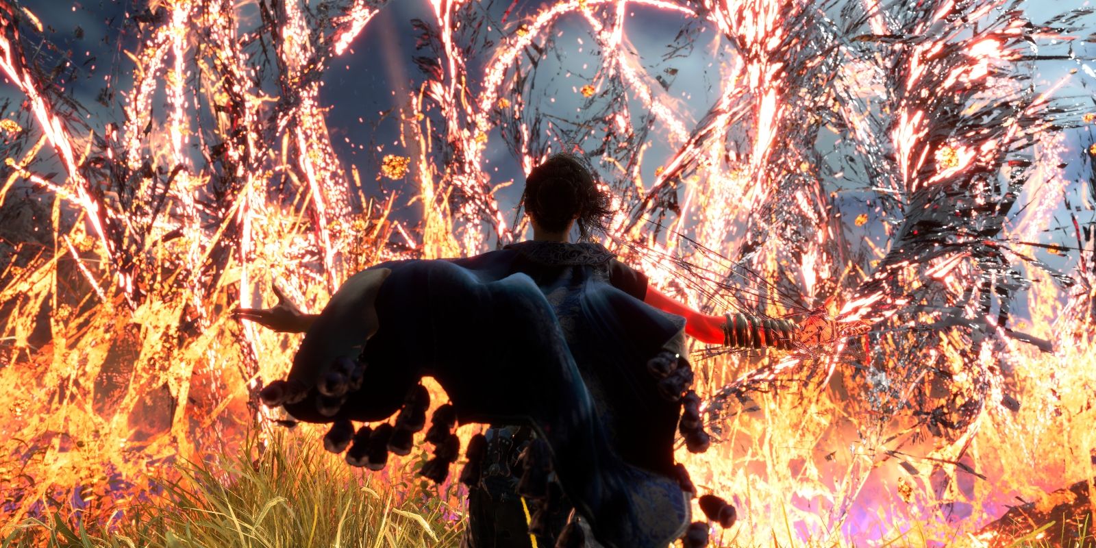 forspoken gameplay screenshot fire combat