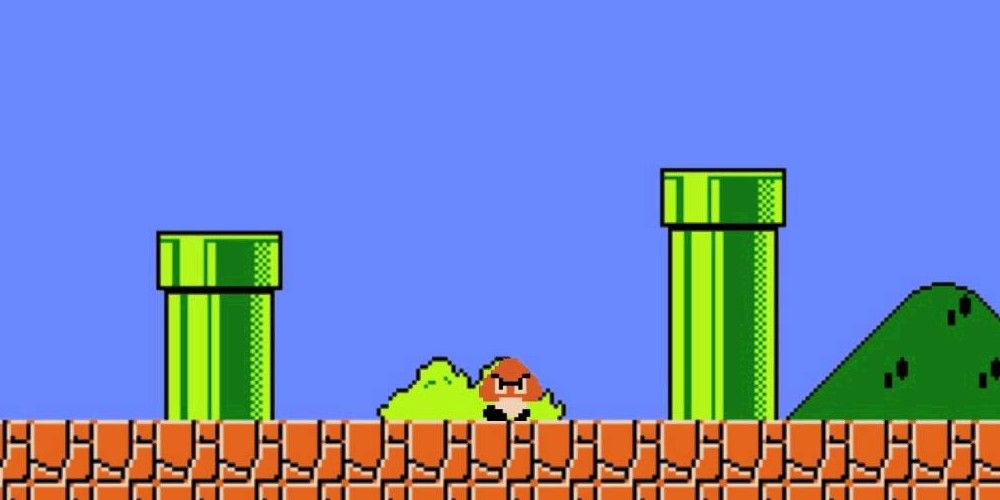 A single Goomba in Super Mario