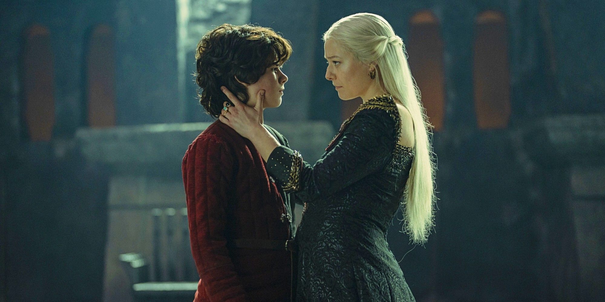 Rhaenyra and Lucerys in House of the Dragon.