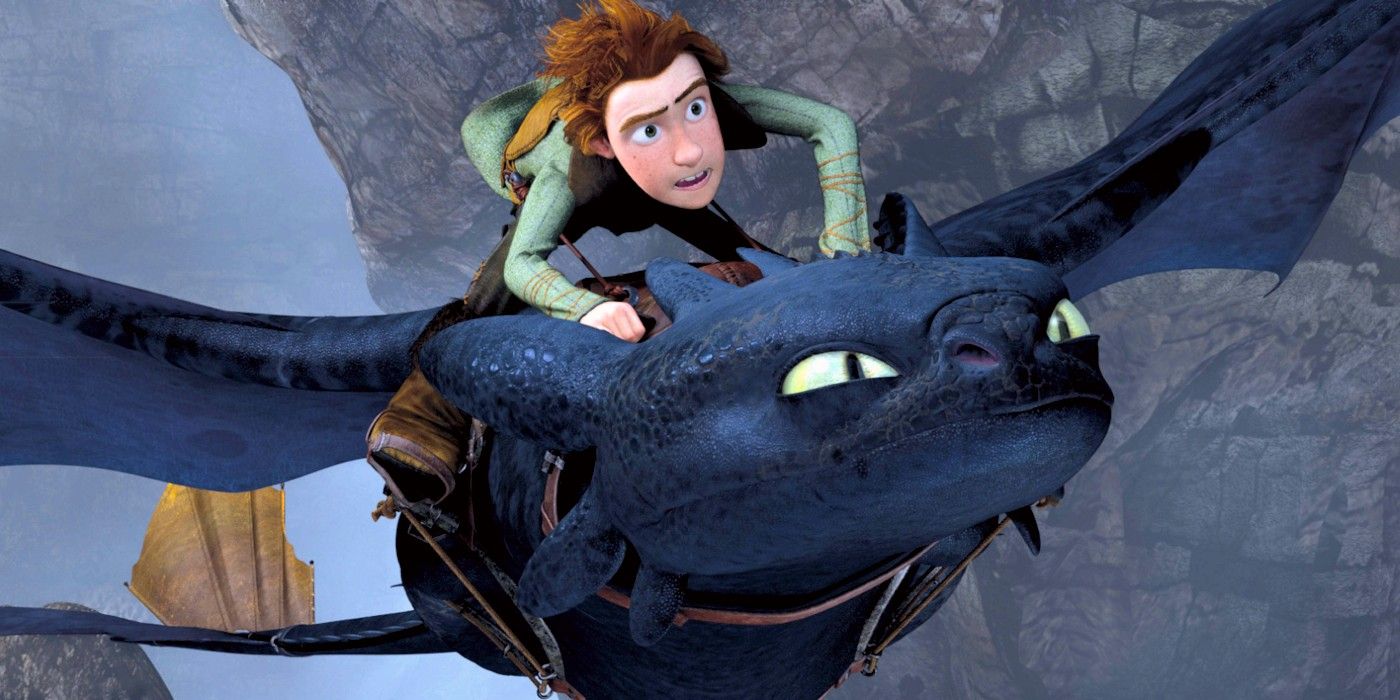 Toothless and Hiccup from How To Train Your Dragon.