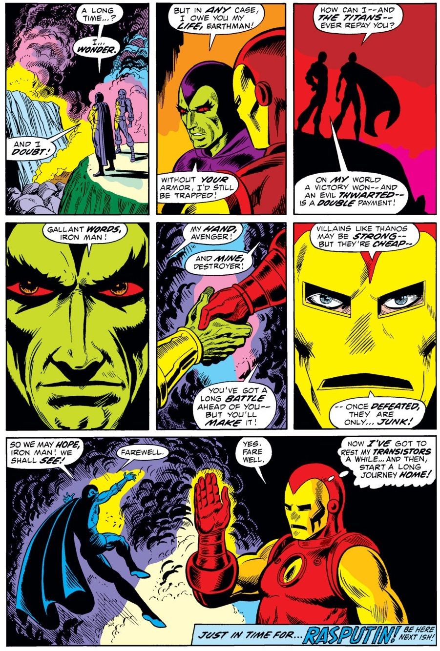 Is Iron Man 55 Really Thanos First Appearance 