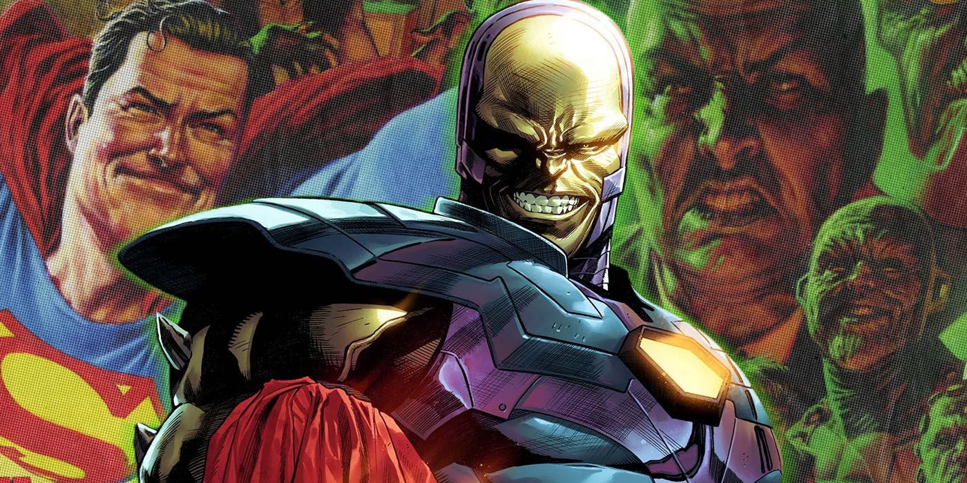 Mongul holds Superman's cape in DC's Action Comics