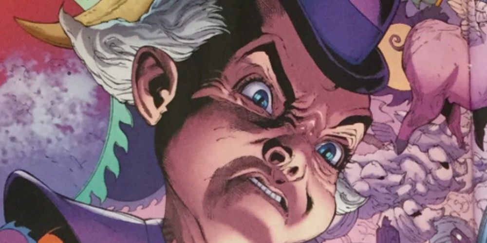 Close up of Mister Mxyzptlk angry in DC Comics