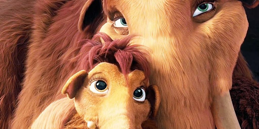 Ellie and baby Peaches - Ice Age 3: Dawn of the Dinosaurs