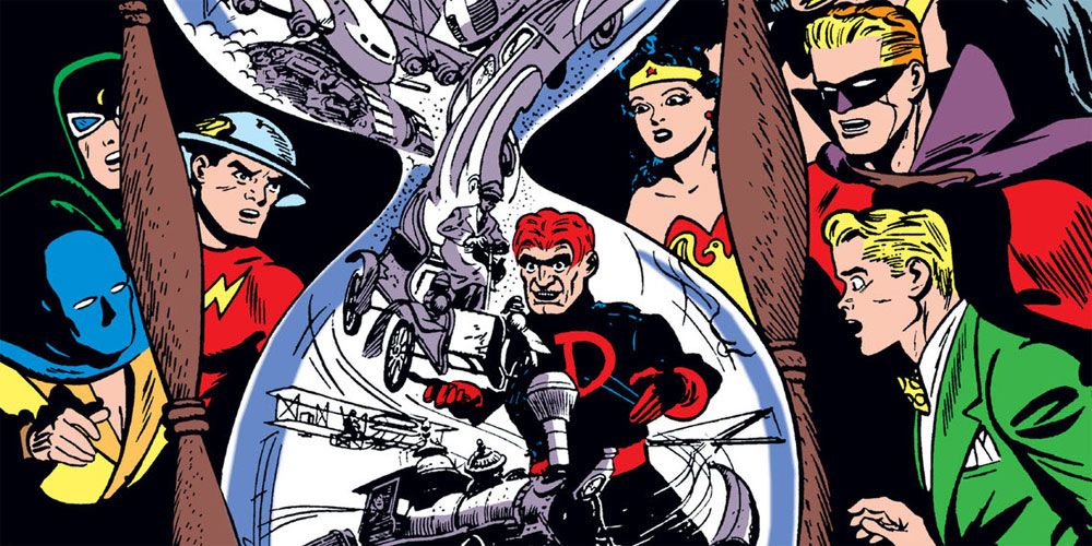 Per Degaton alters JSA history in the Golden Age of DC Comics