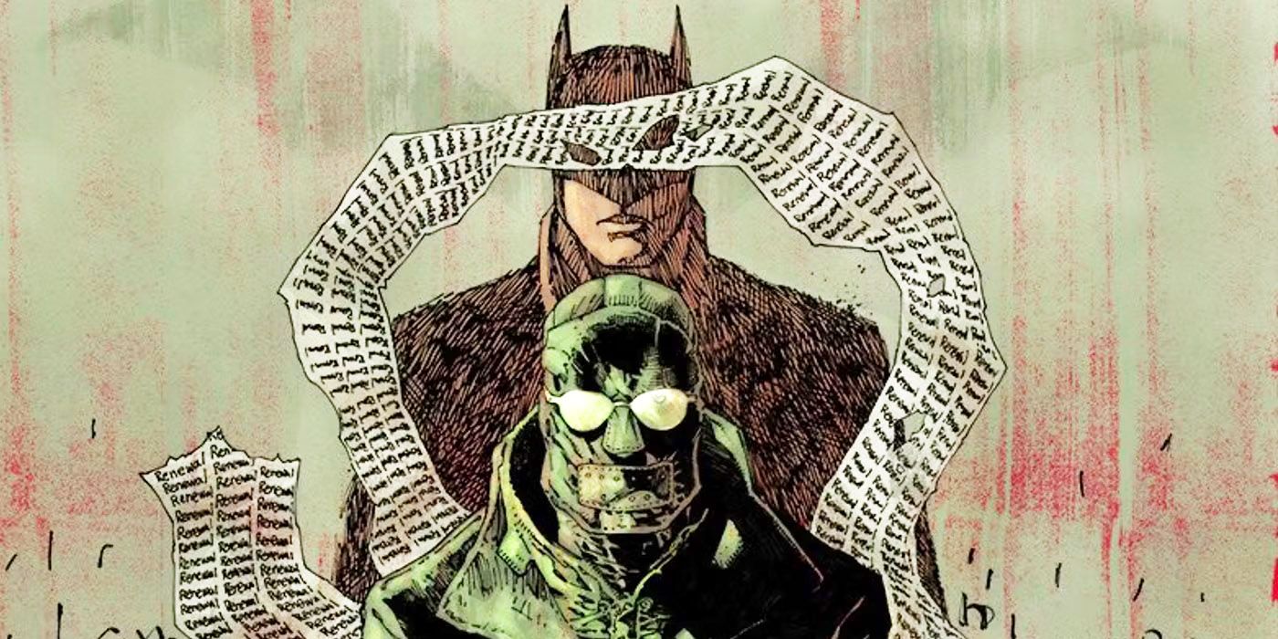 Jim Lee's variant cover for Riddler - Year One 1, showing the Riddler and Batman