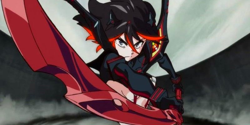 Ryuko Matoi brandishing her sword in Kill La Kill.