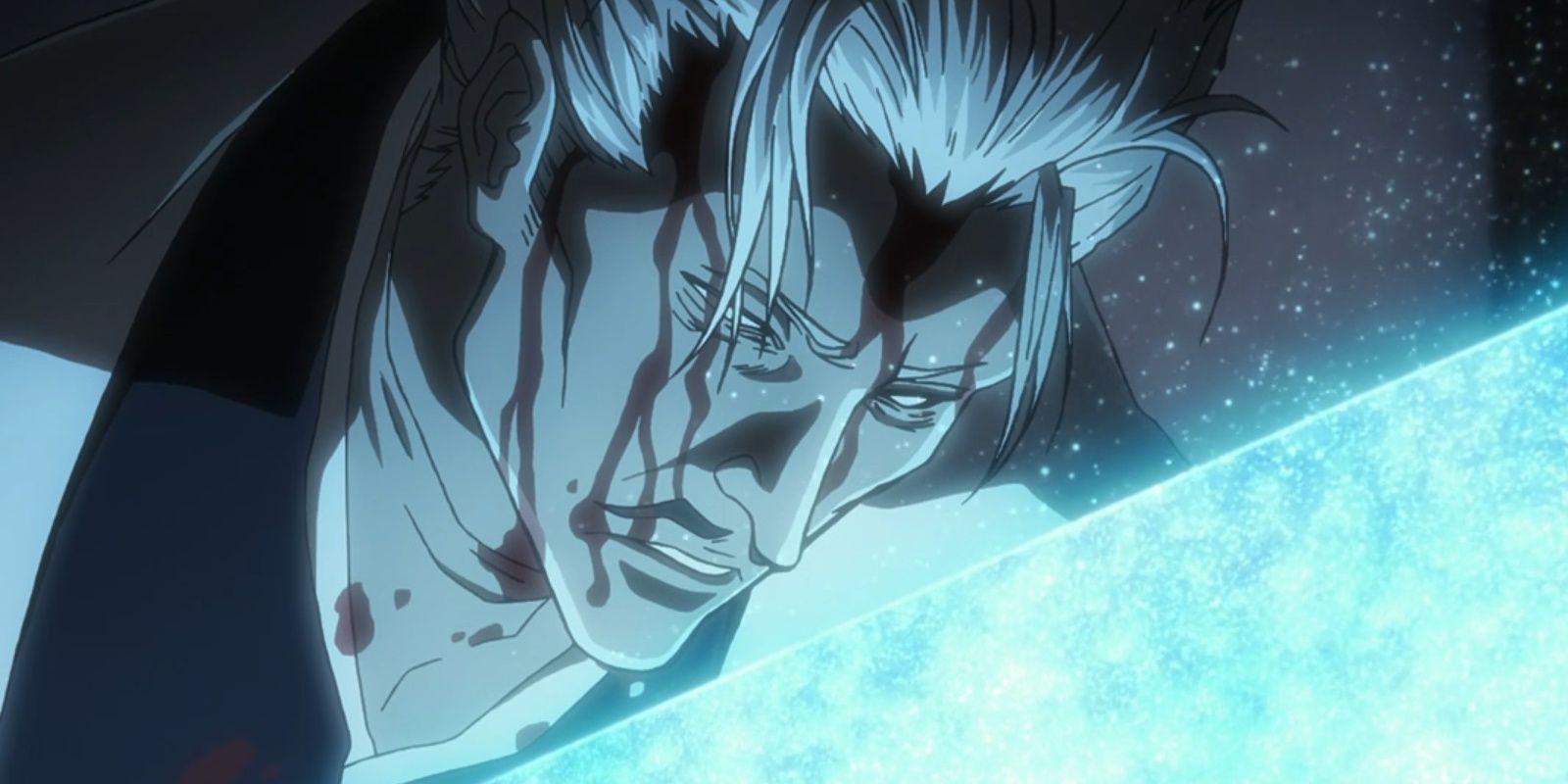 chojiro sasakibe just got stabbed in the bleach anime