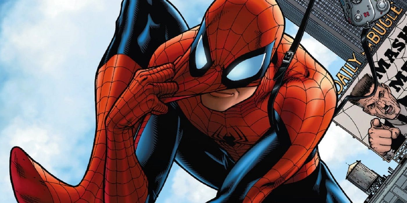Spider-Man dons his mask in Marvel Comics