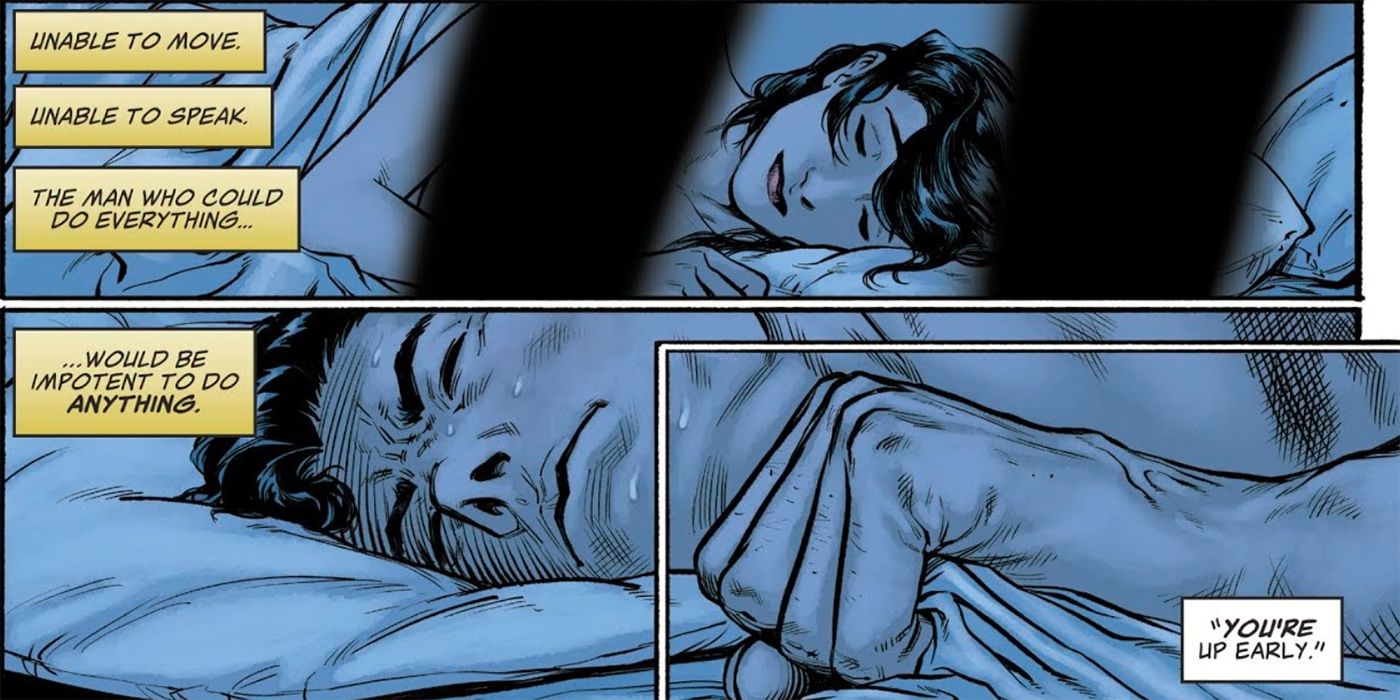Superman struggles to sleep in Strange Visitor