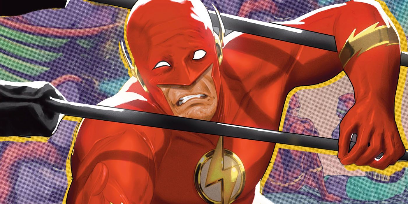 Wally West the flash in a wrestling ring in DC Comics