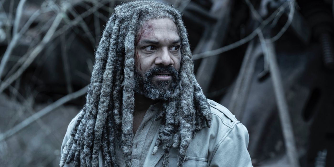 Ezekiel (Khary Payton) looking shocked in The Walking Dead