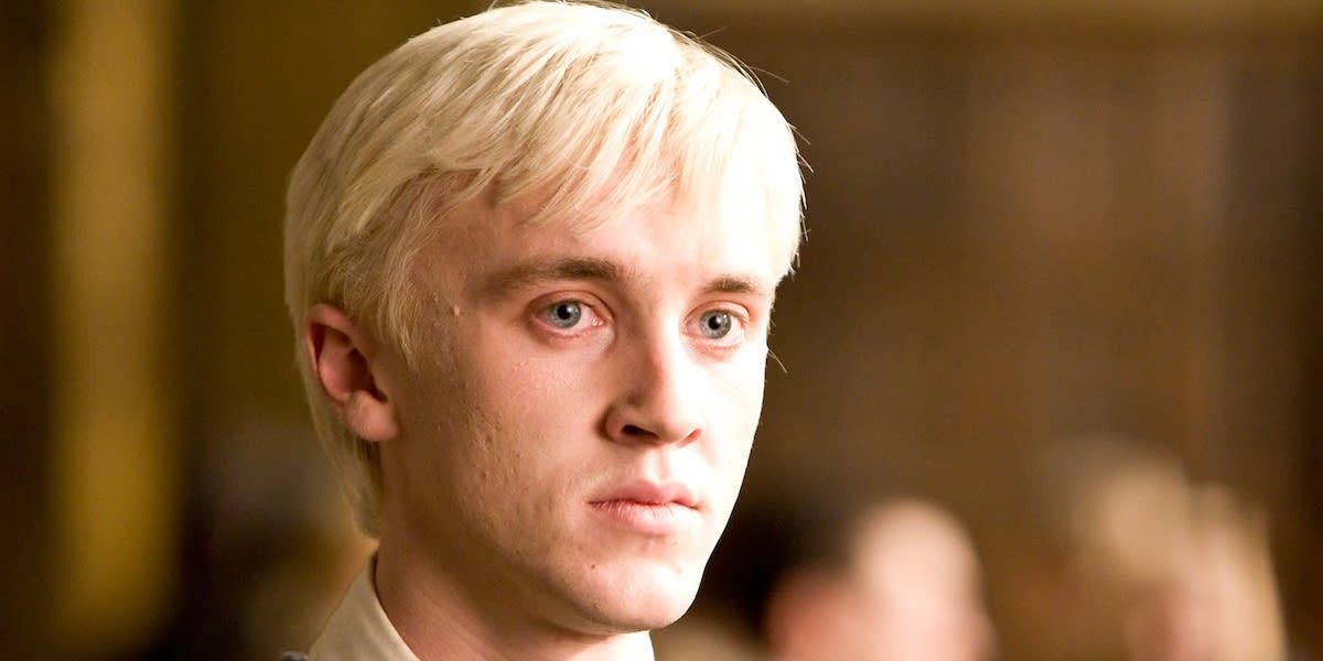 Tom Felton as Draco Malfoy in Harry Potter
