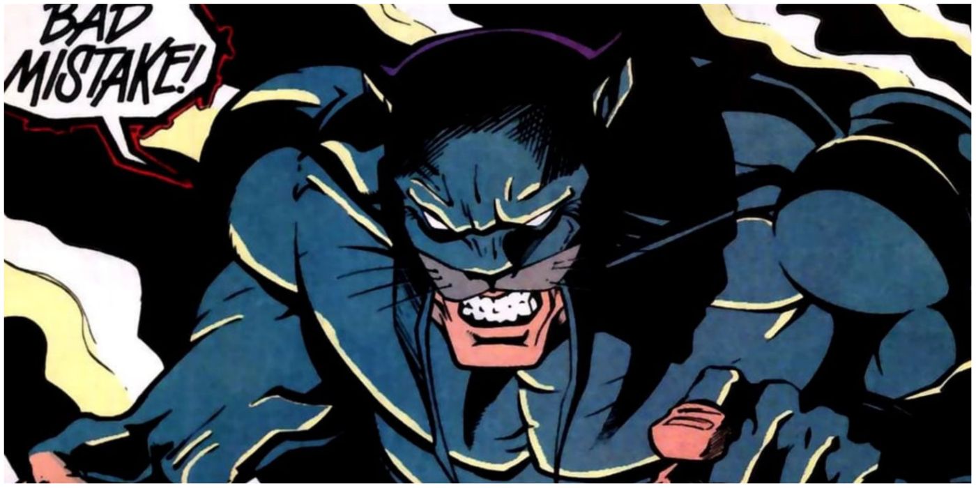 wildcat gritting his teeth and saying bad mistake in DC comics