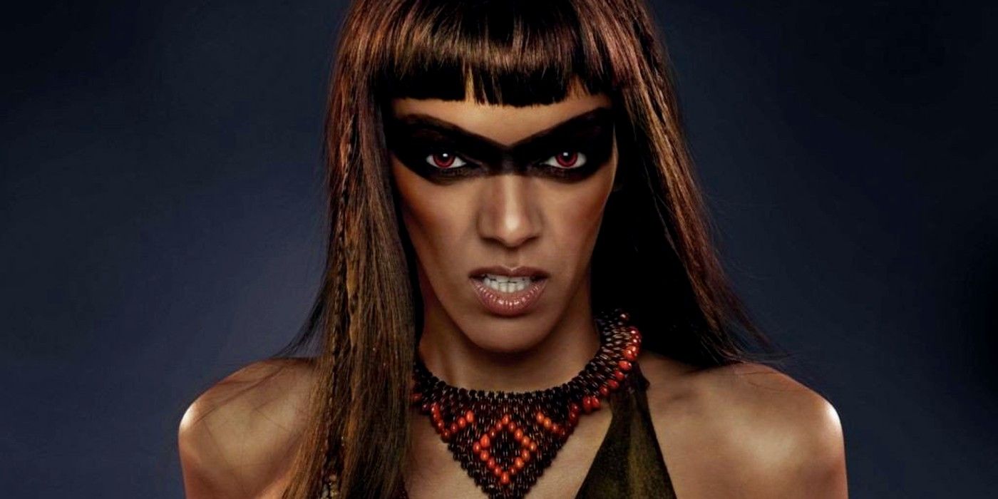 A close up of Zafrina scowling for a promotional picture in Twilight