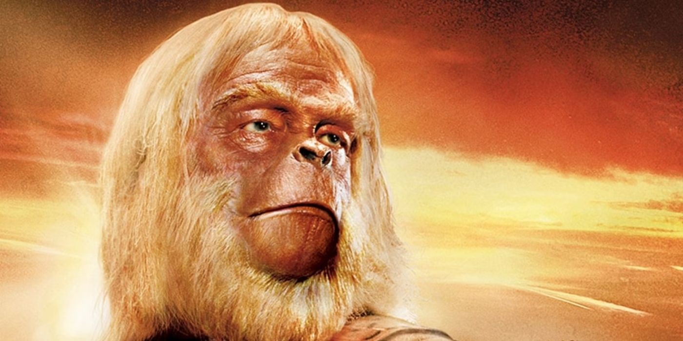 Dr. Zaius as he appears on the DVD art for Beneath the Planet of the Apes