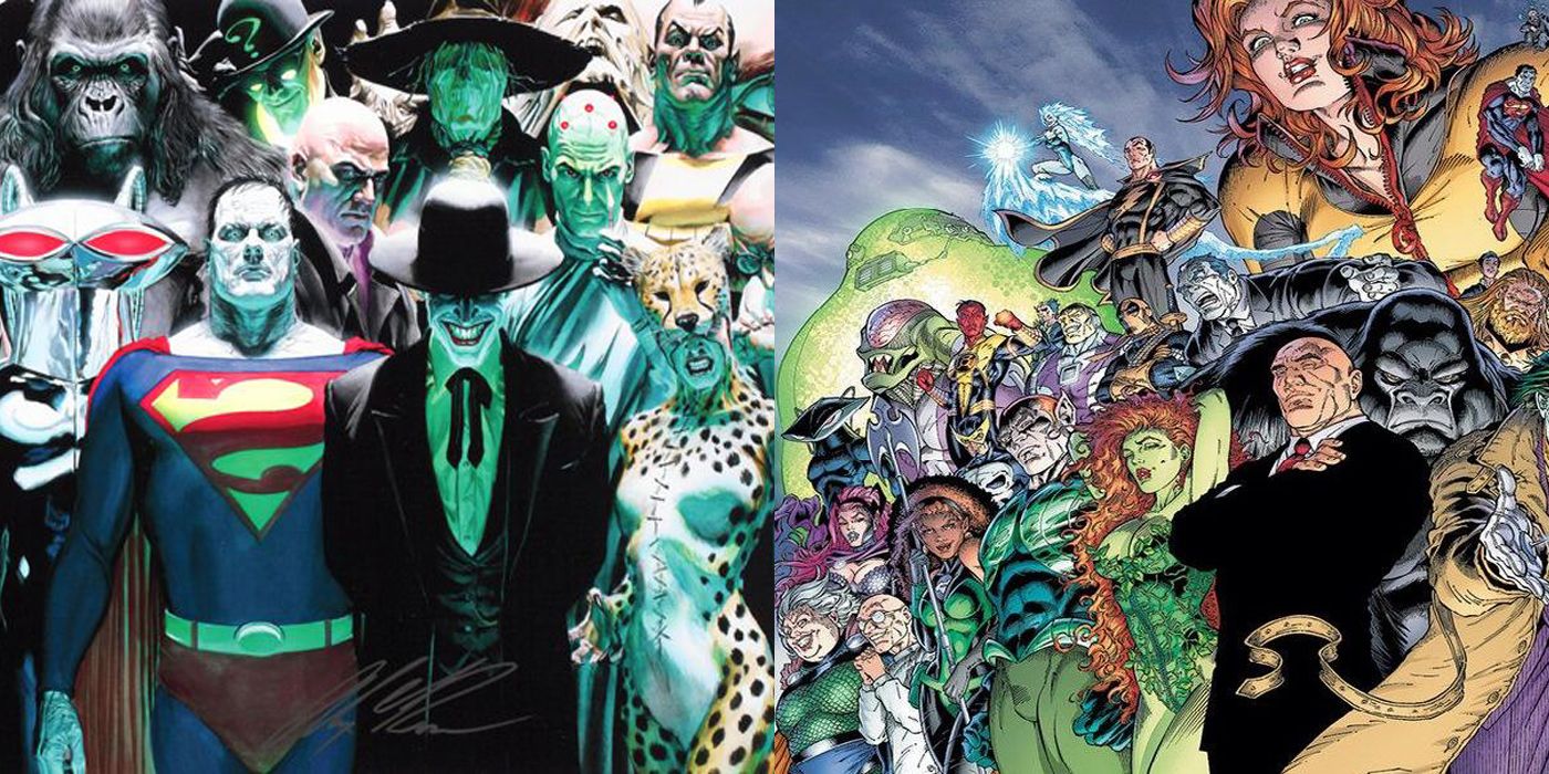 The Injustice League And The Secret Society Side By Side