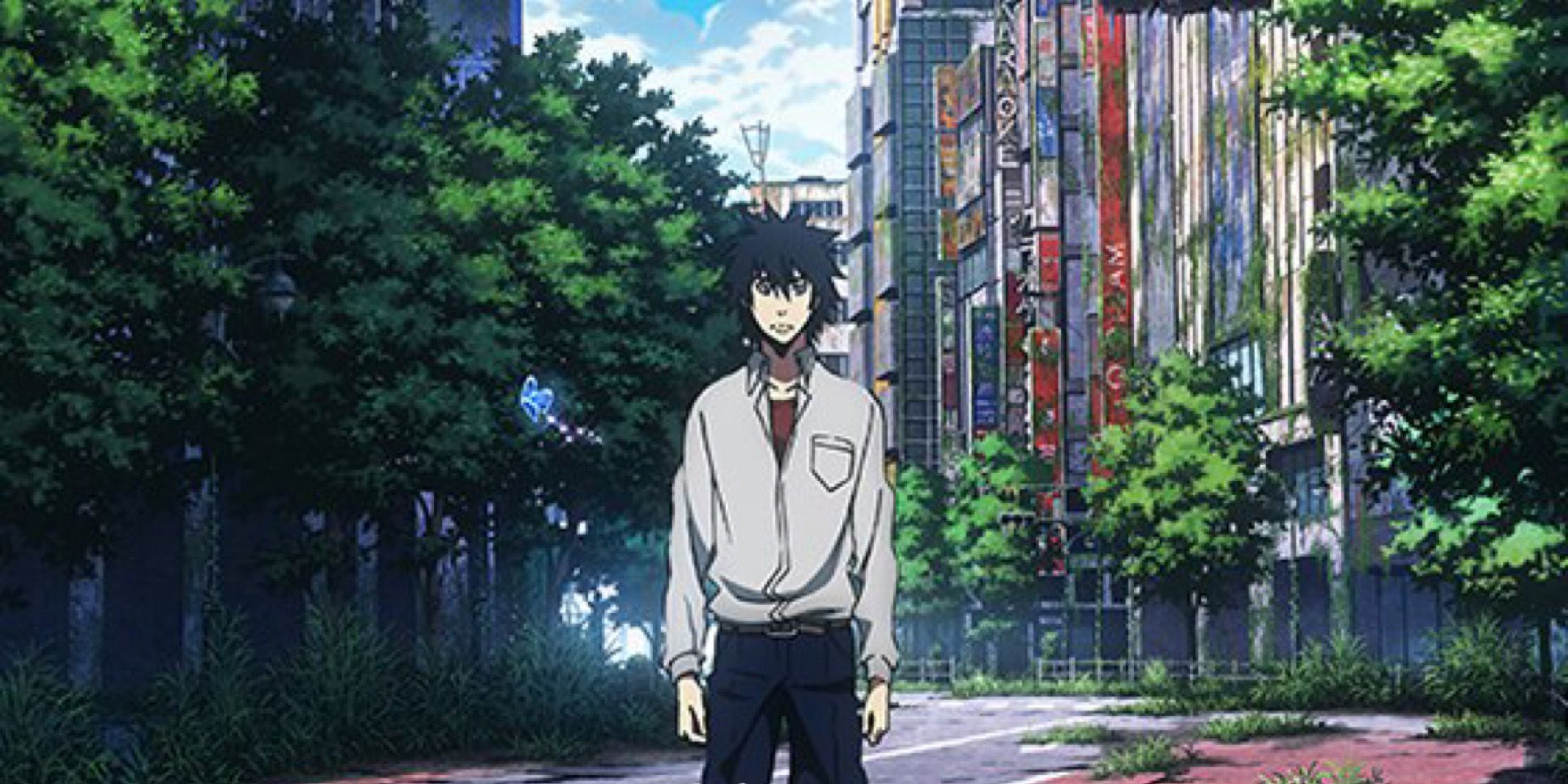 Ryouhei standing in Borderland in the Alice in Borderland anime.