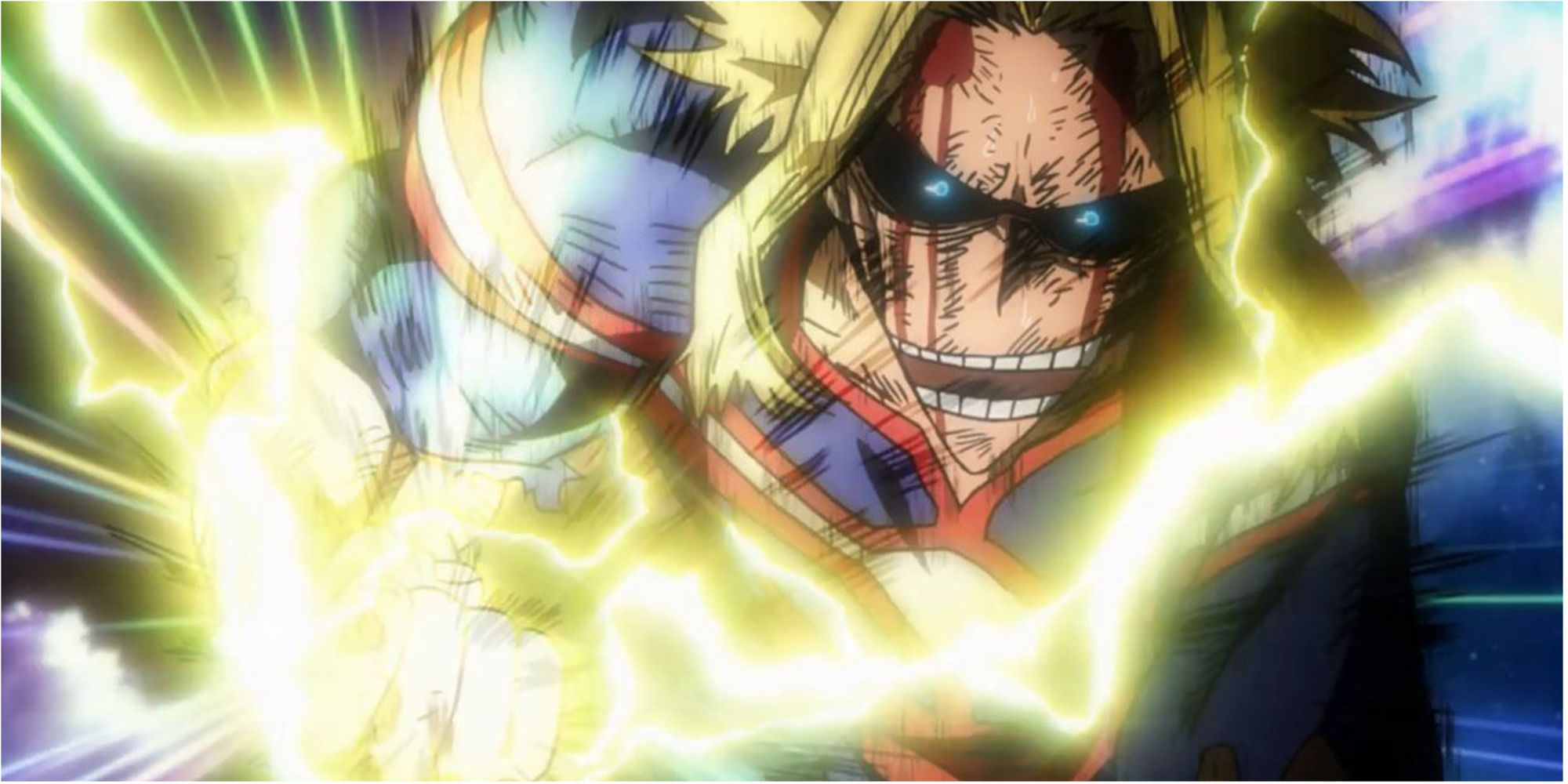All Might wages war with All For One in My Hero Academia.