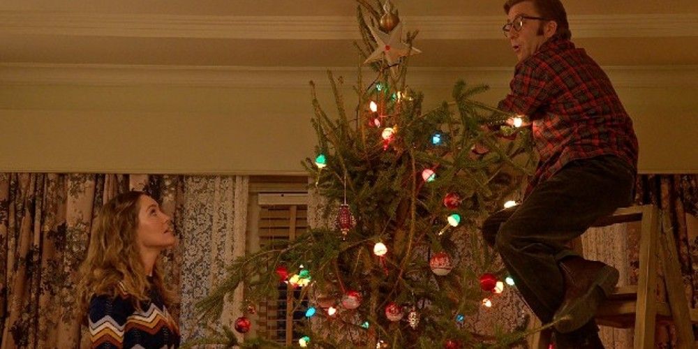 A Christmas Story Christmas: Ralphie and the Mrs. with the Christmas tree