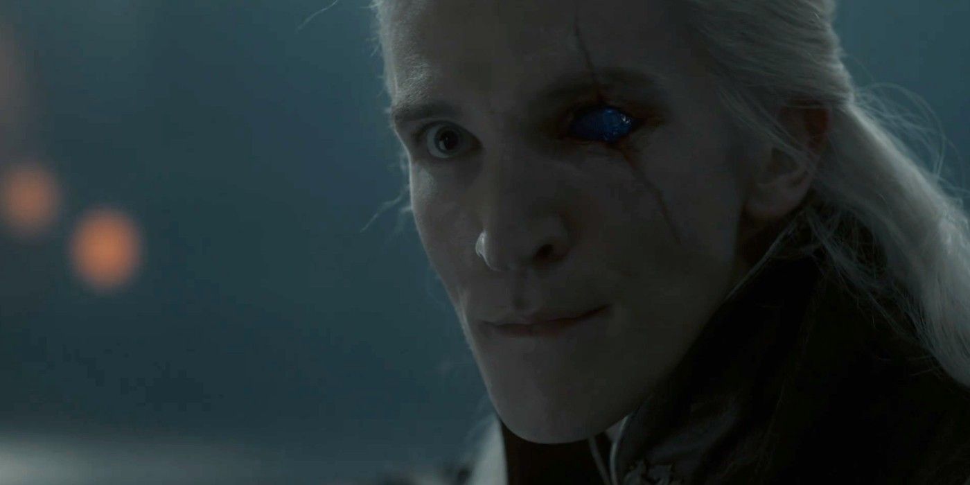 Aemond Targaryen stares at the camera in HOTD