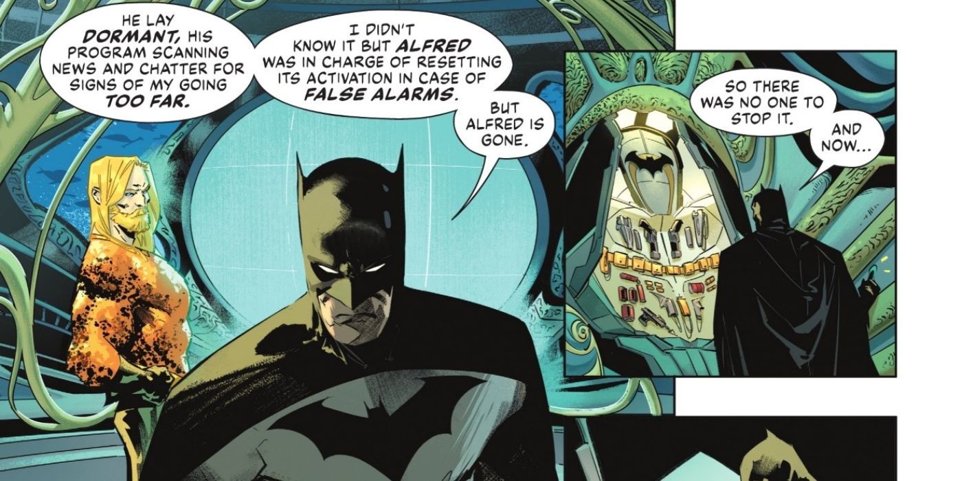 Alfred S Death Led To The Activation Of Batman S Failsafe   Alfred Was Supposed To Stop Failsafe 